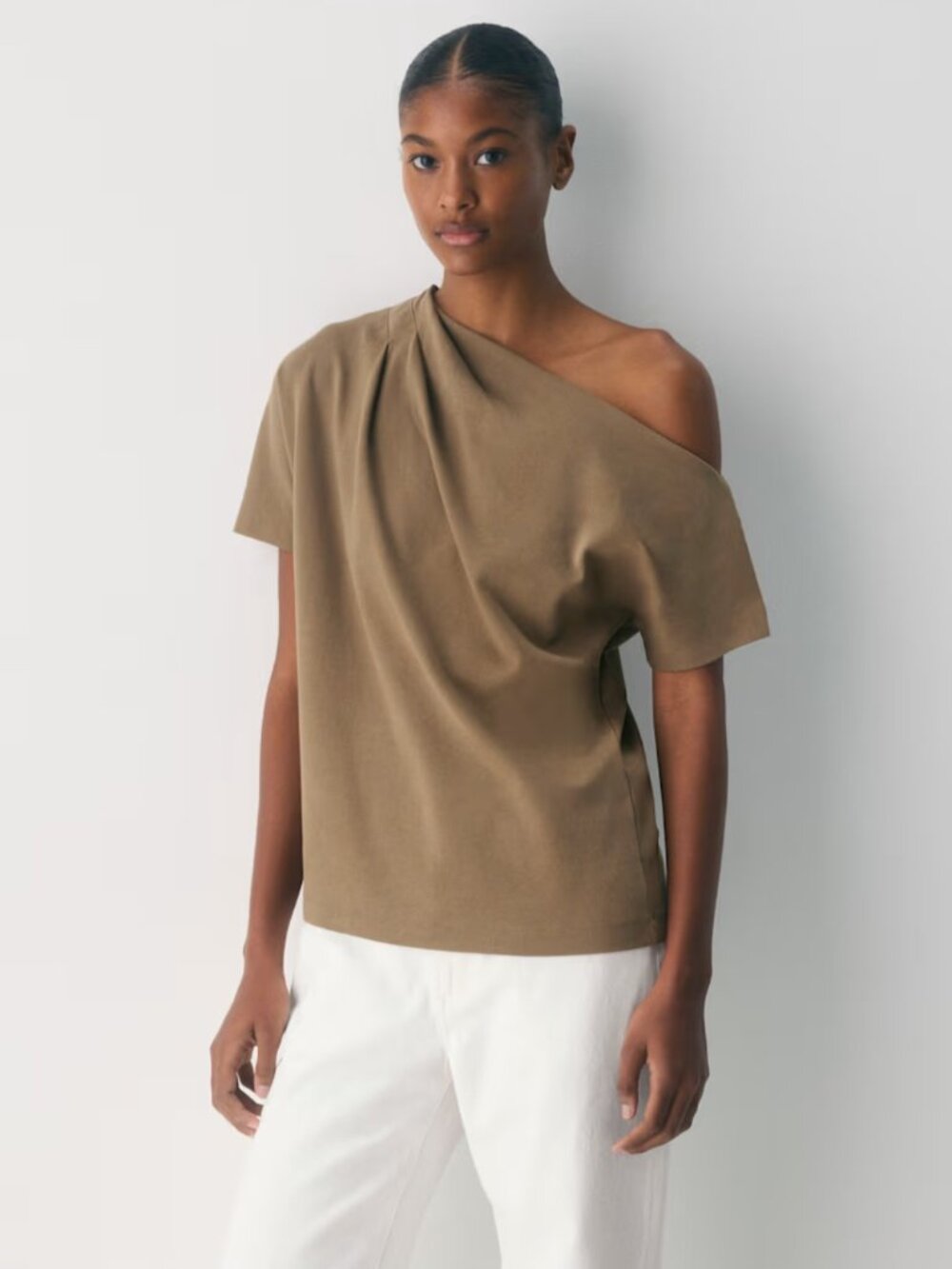 NWT Aritzia InterLock Cotton SCRIPT Folio Brown XS